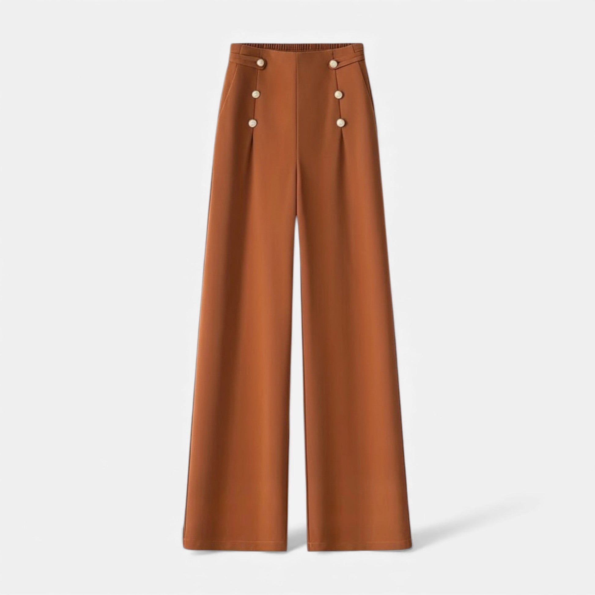 Women’s Wide-Leg High-Waist Trousers - Sofia Maris