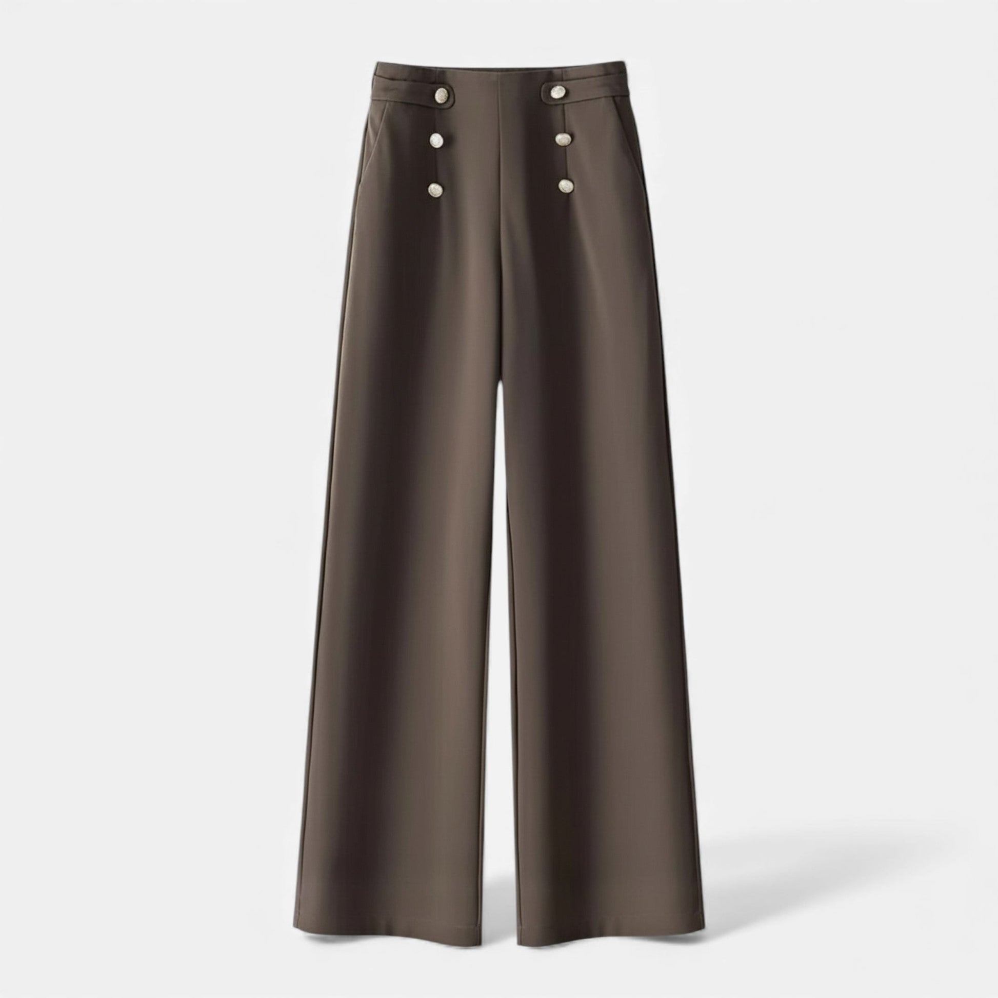 Women’s Wide-Leg High-Waist Trousers - Sofia Maris