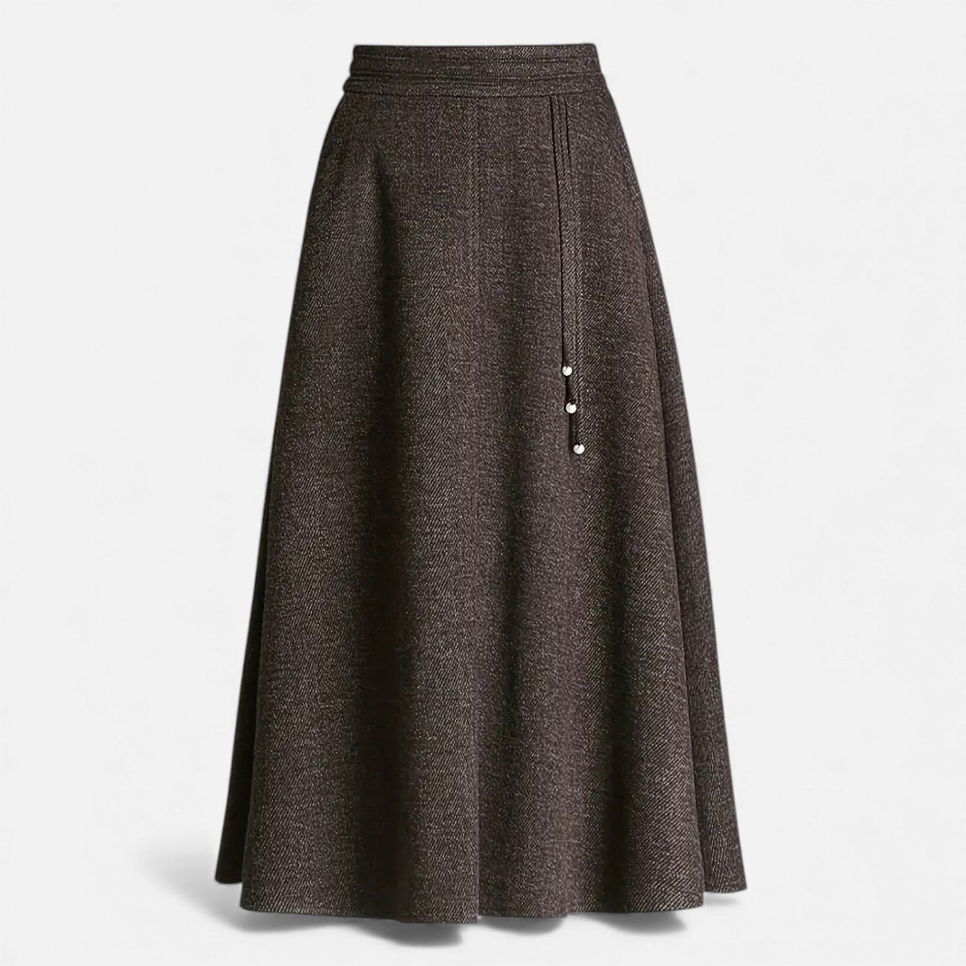 Sofia Maris Women’s Elegant Tweed Skirt with Pockets - Sofia Maris