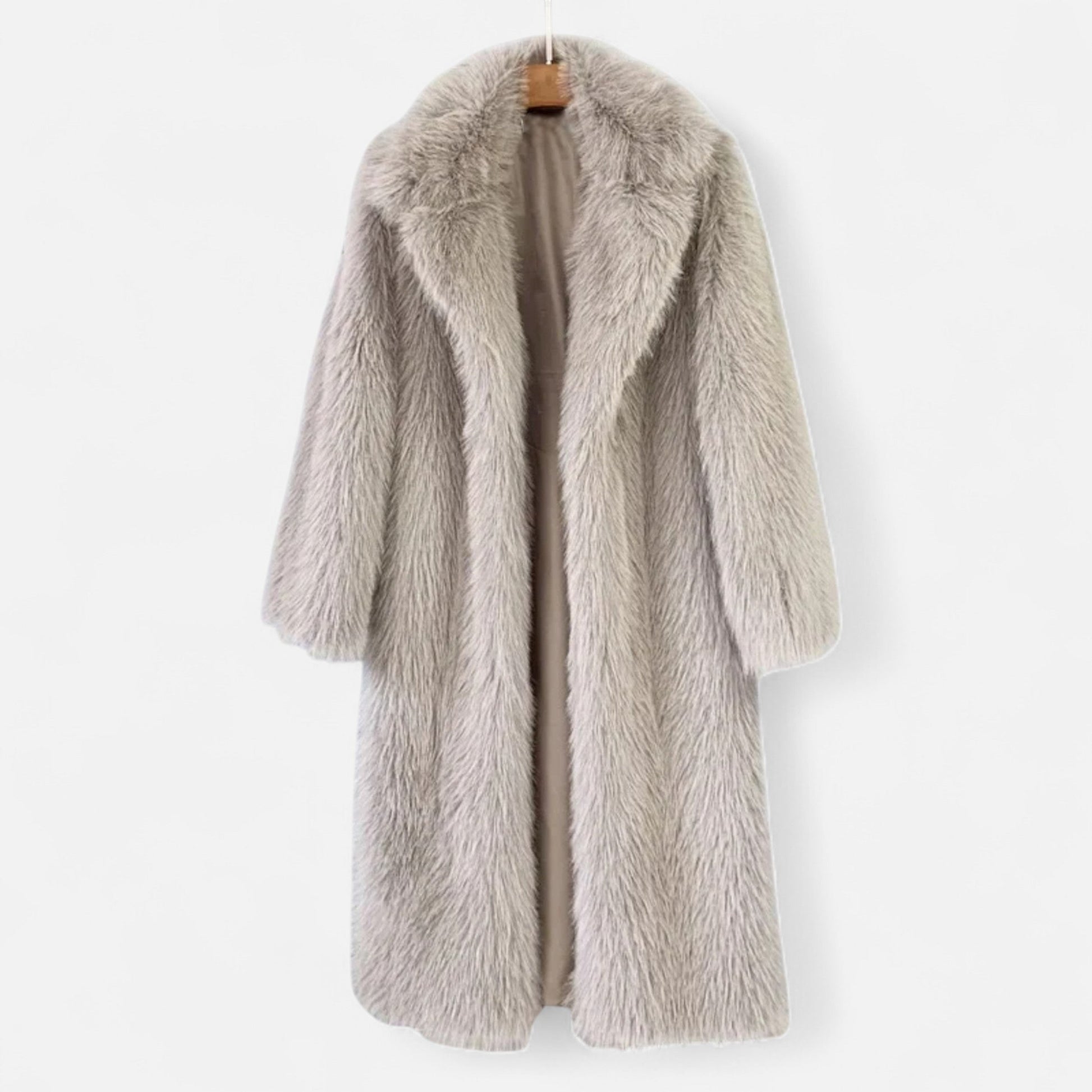 The Sofia Women’s Long Faux Fur Overcoat - Sofia Maris