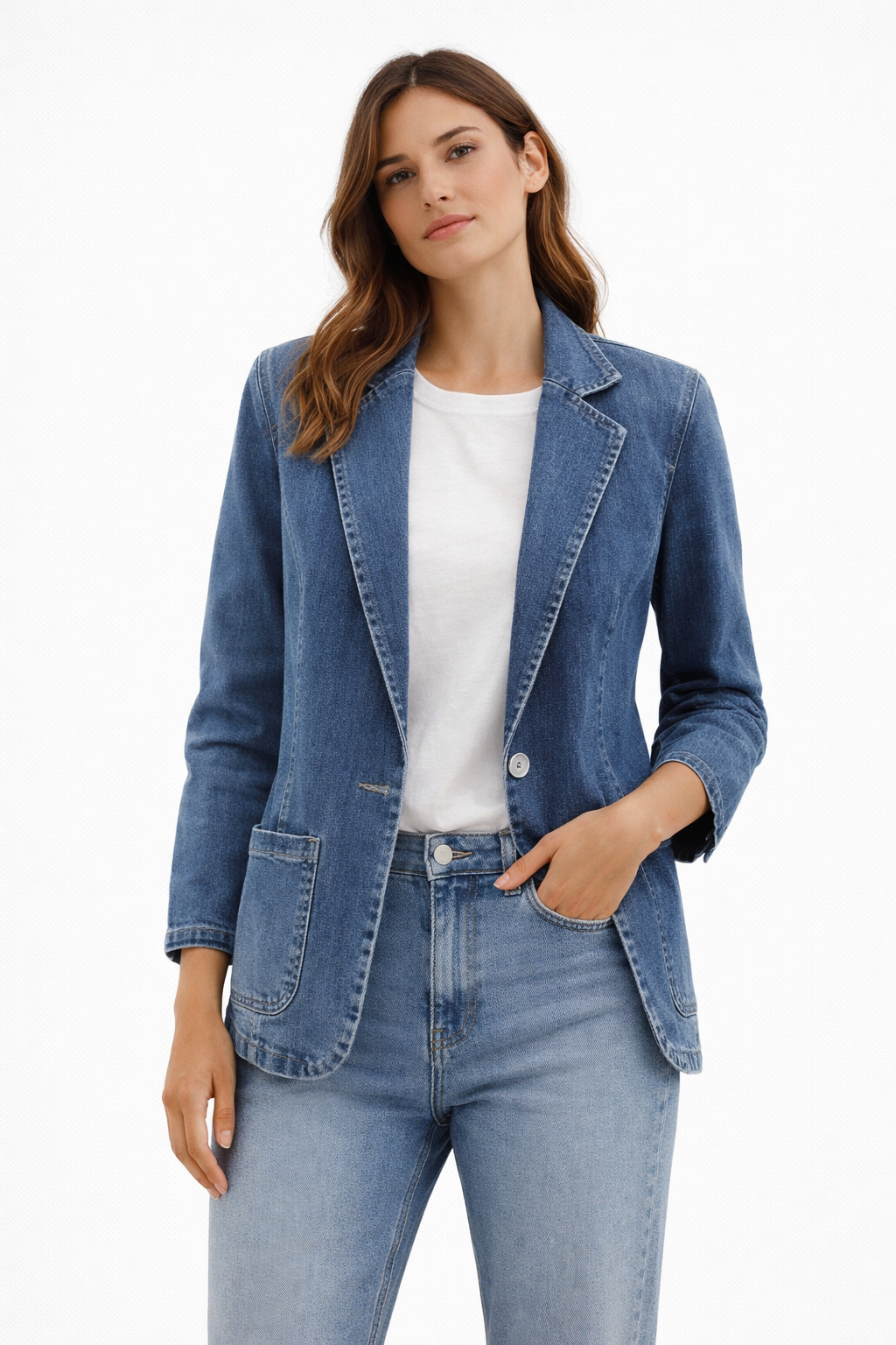 Livia Women's Denim Blazer