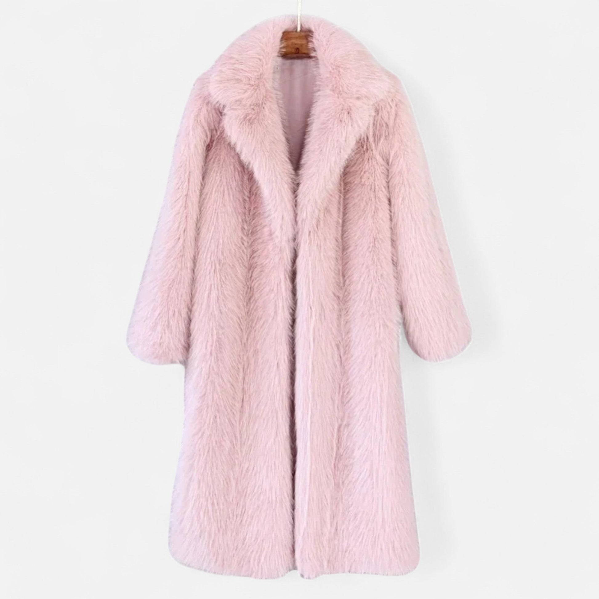 The Sofia Women’s Long Faux Fur Overcoat - Sofia Maris